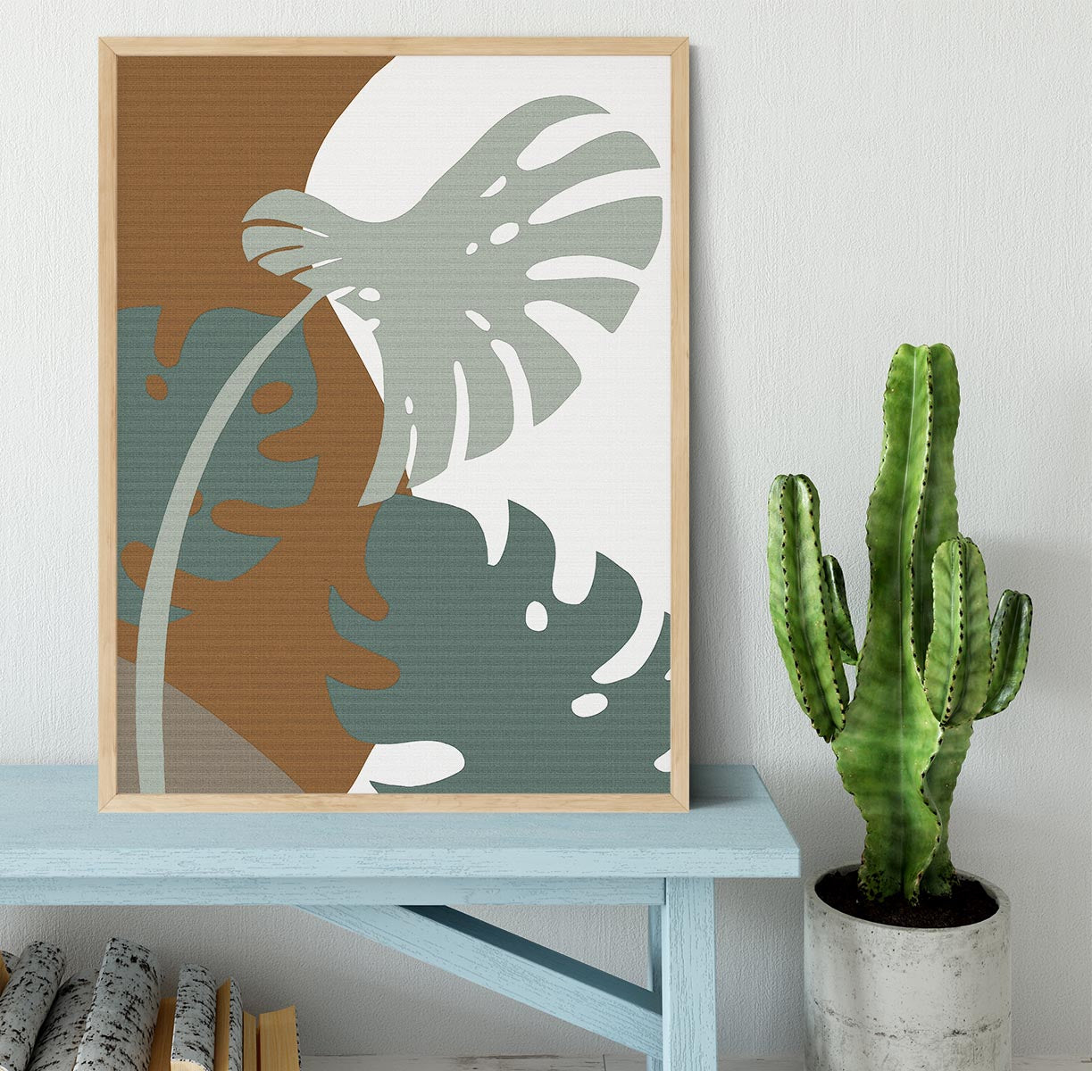 Monstera Cut Out Framed Print - 1x - 4