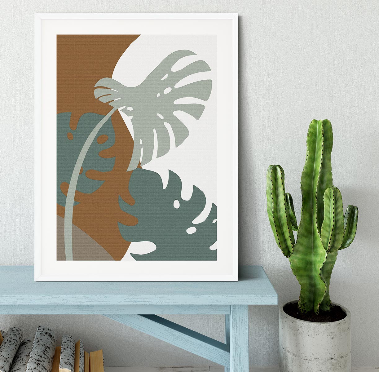 Monstera Cut Out Framed Print - 1x - 5