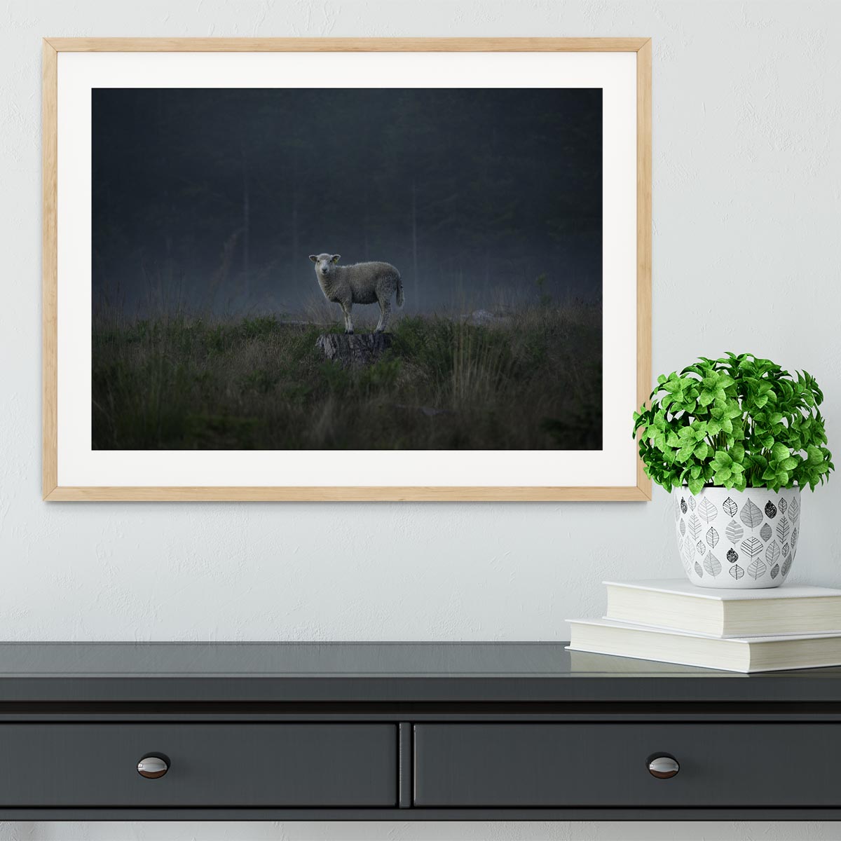 Moody sheep Framed Print - 1x - 3