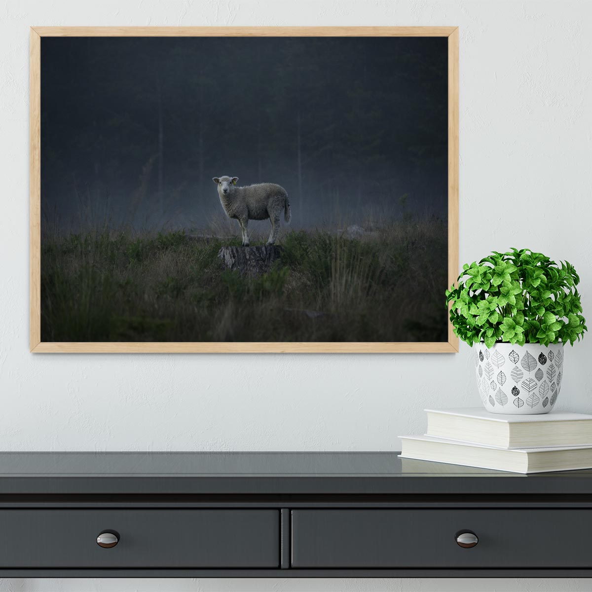 Moody sheep Framed Print - 1x - 4