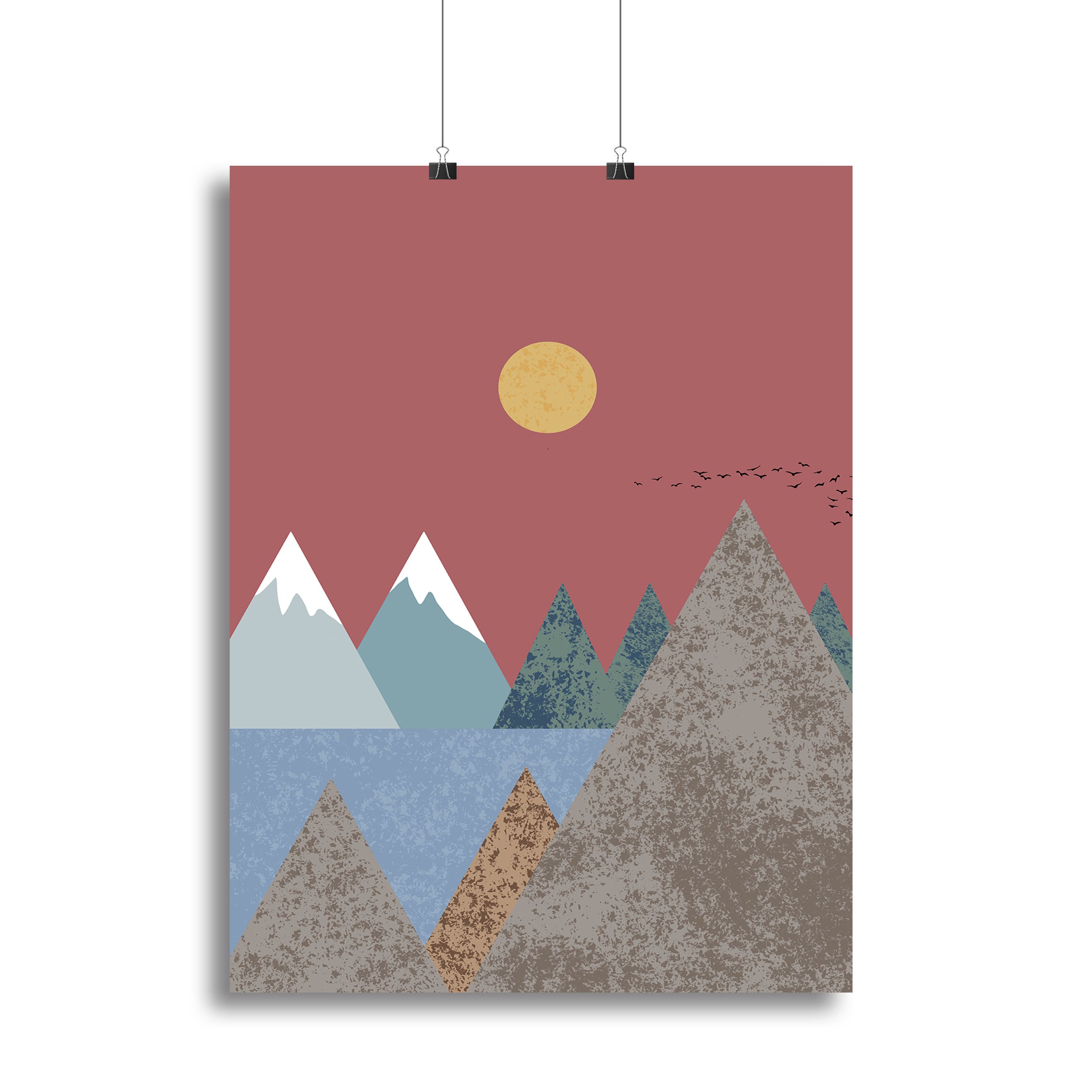 Mountain landscape Canvas Print or Poster - 1x - 2