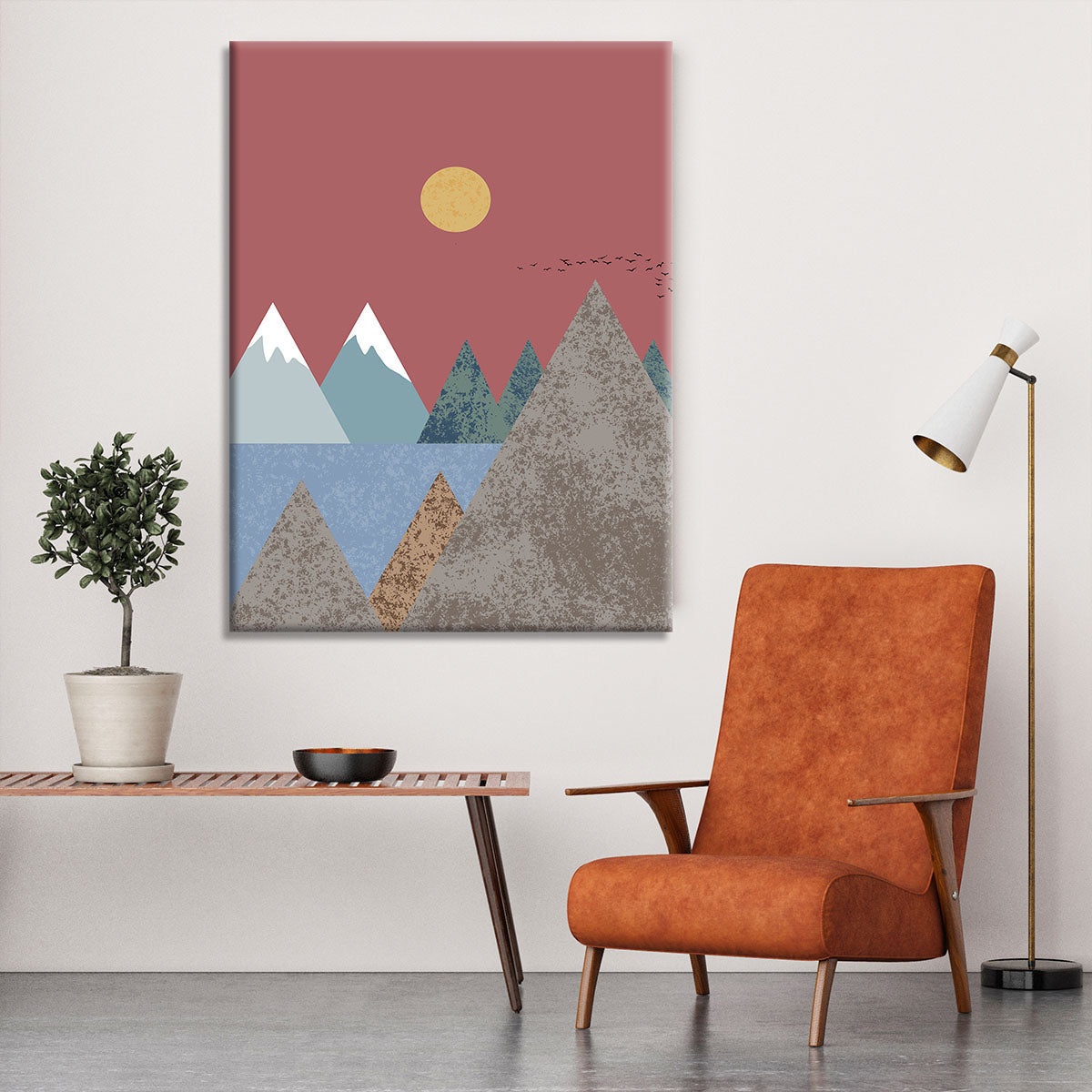 Mountain landscape Canvas Print or Poster - 1x - 6