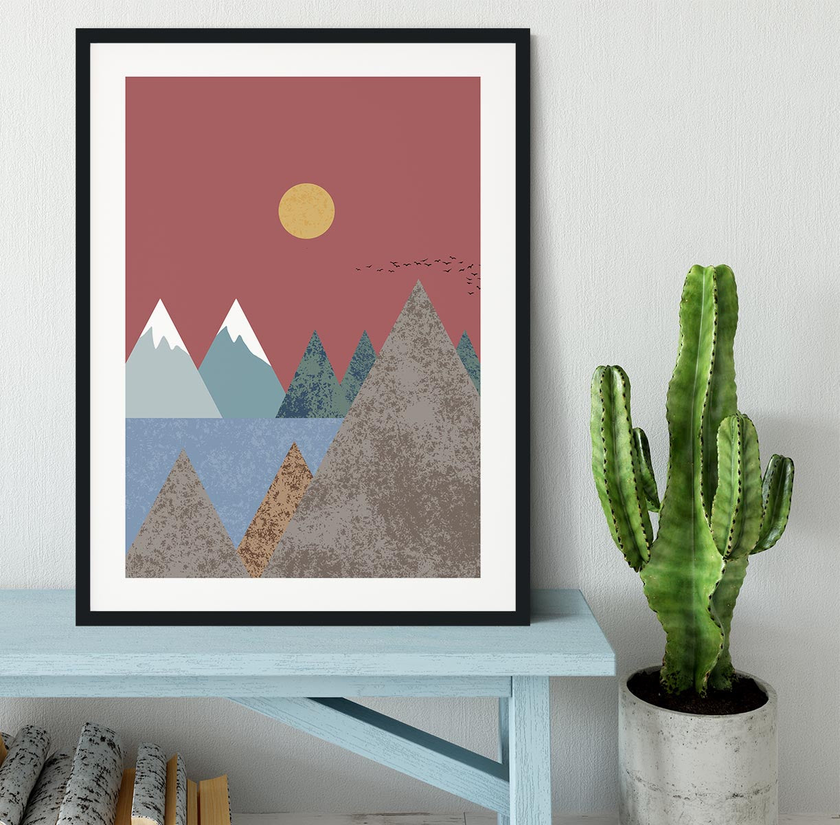 Mountain landscape Framed Print - 1x - 1