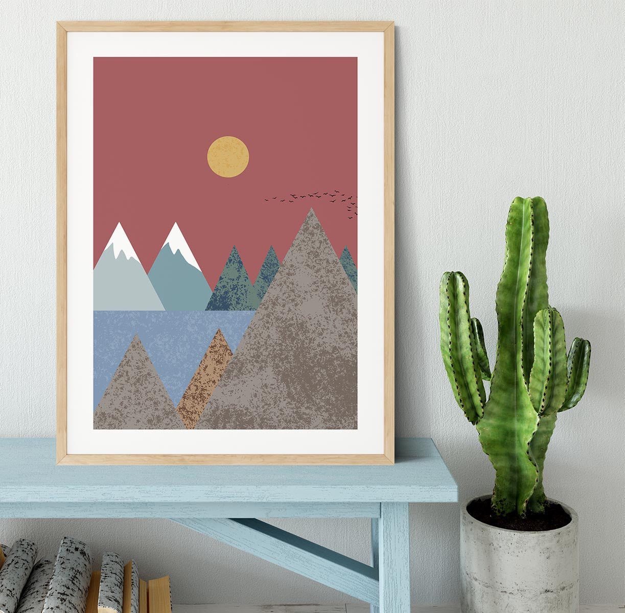 Mountain landscape Framed Print - 1x - 3