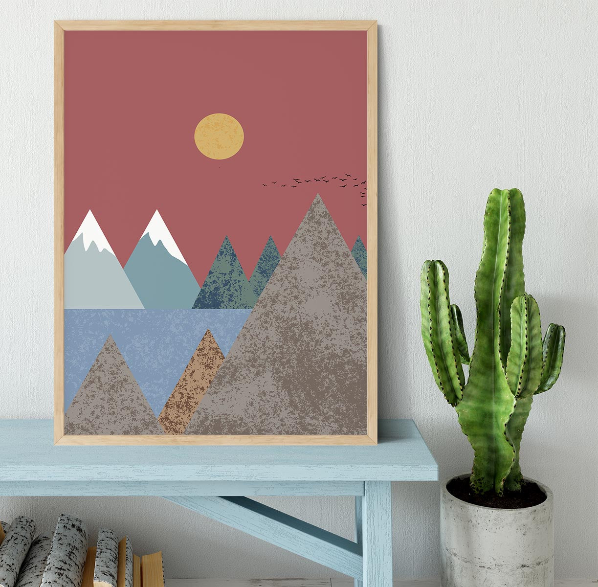 Mountain landscape Framed Print - 1x - 4