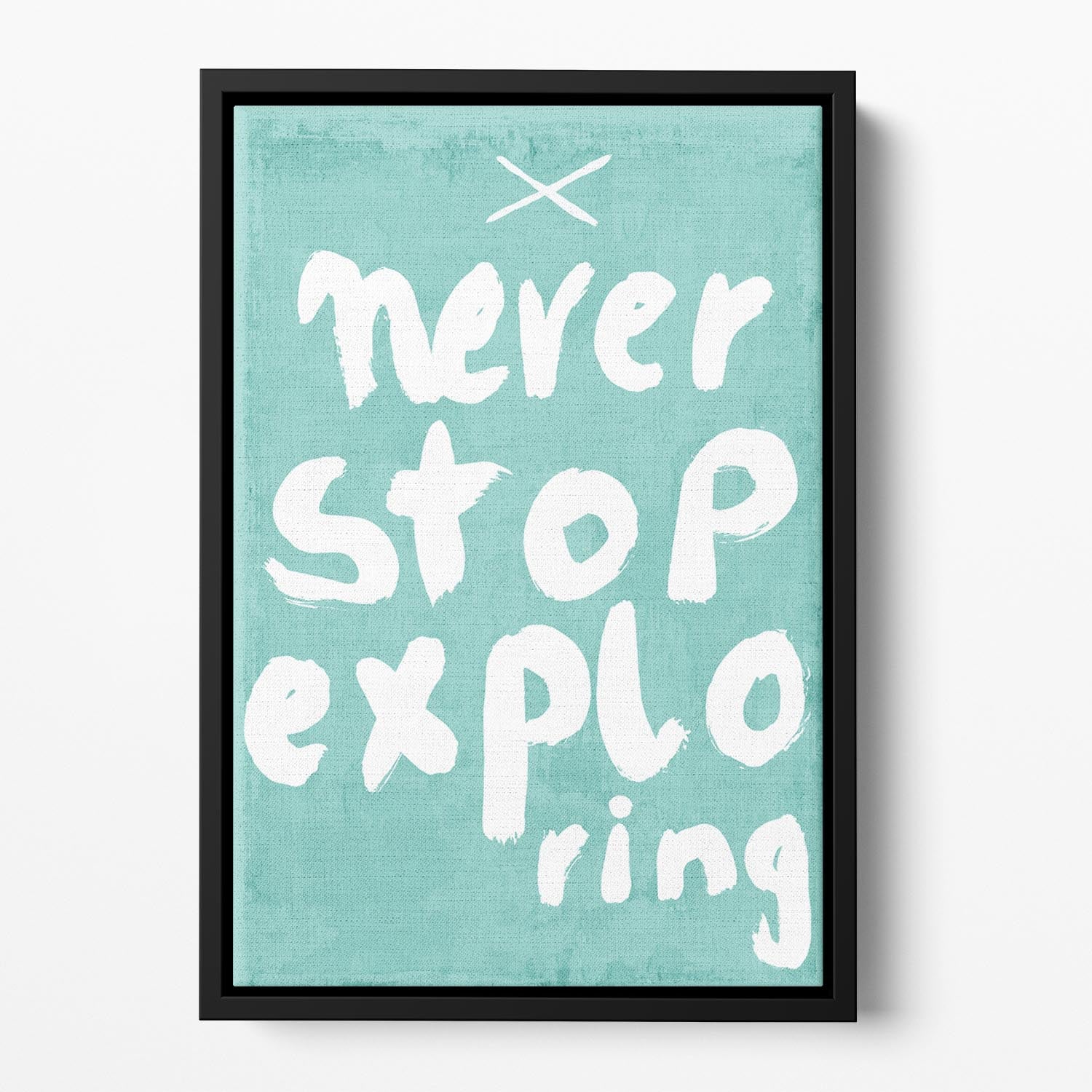 Never Stop Exploring Floating Framed Canvas - 1x - 2