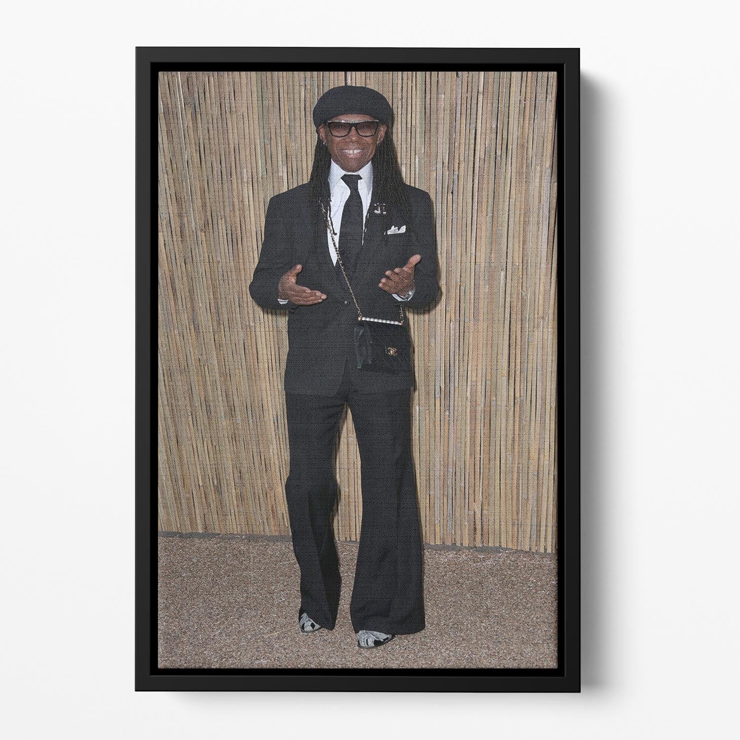 Nile Rodgers Floating Framed Canvas - Canvas Art Rocks - 2