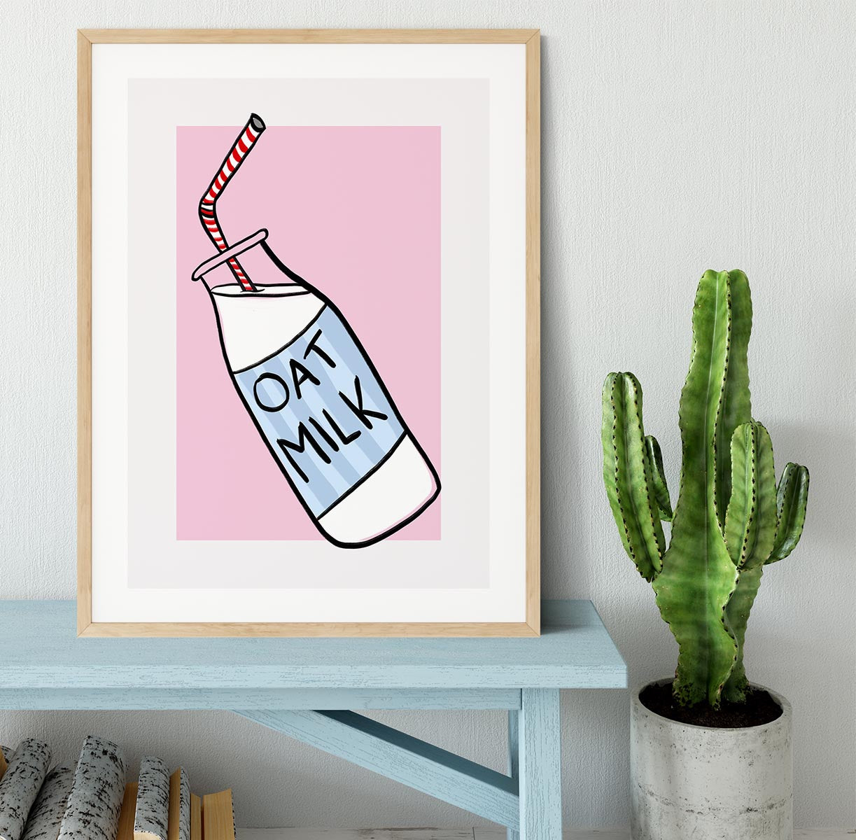 Oat Milk Framed Print - Canvas Art Rocks - 3