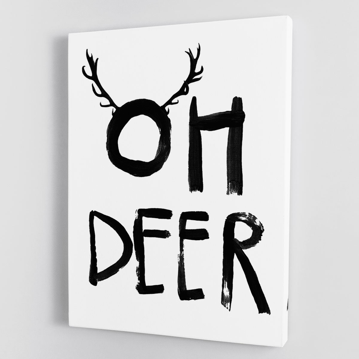 Oh Deer Canvas Print or Poster - 1x - 1