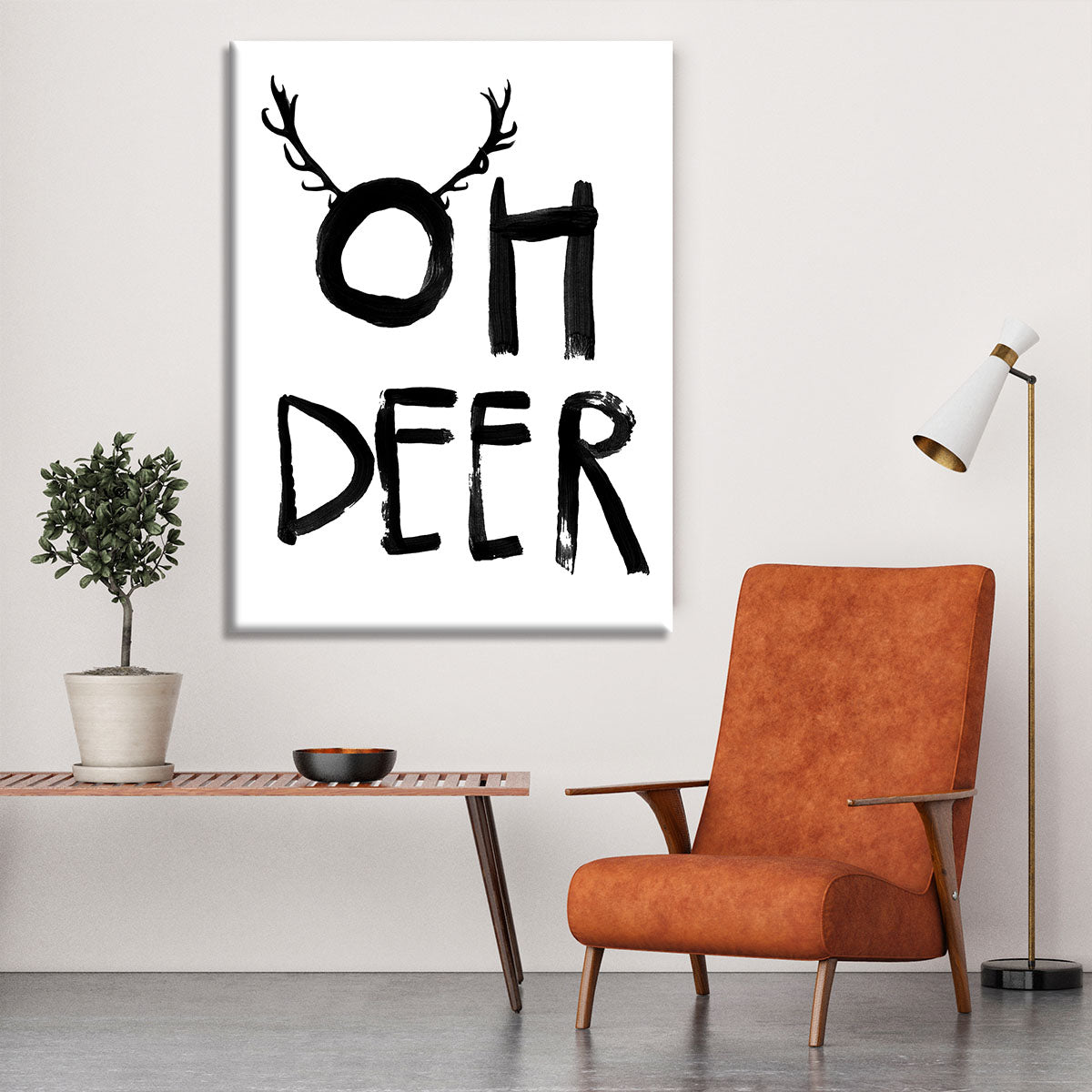 Oh Deer Canvas Print or Poster - 1x - 6