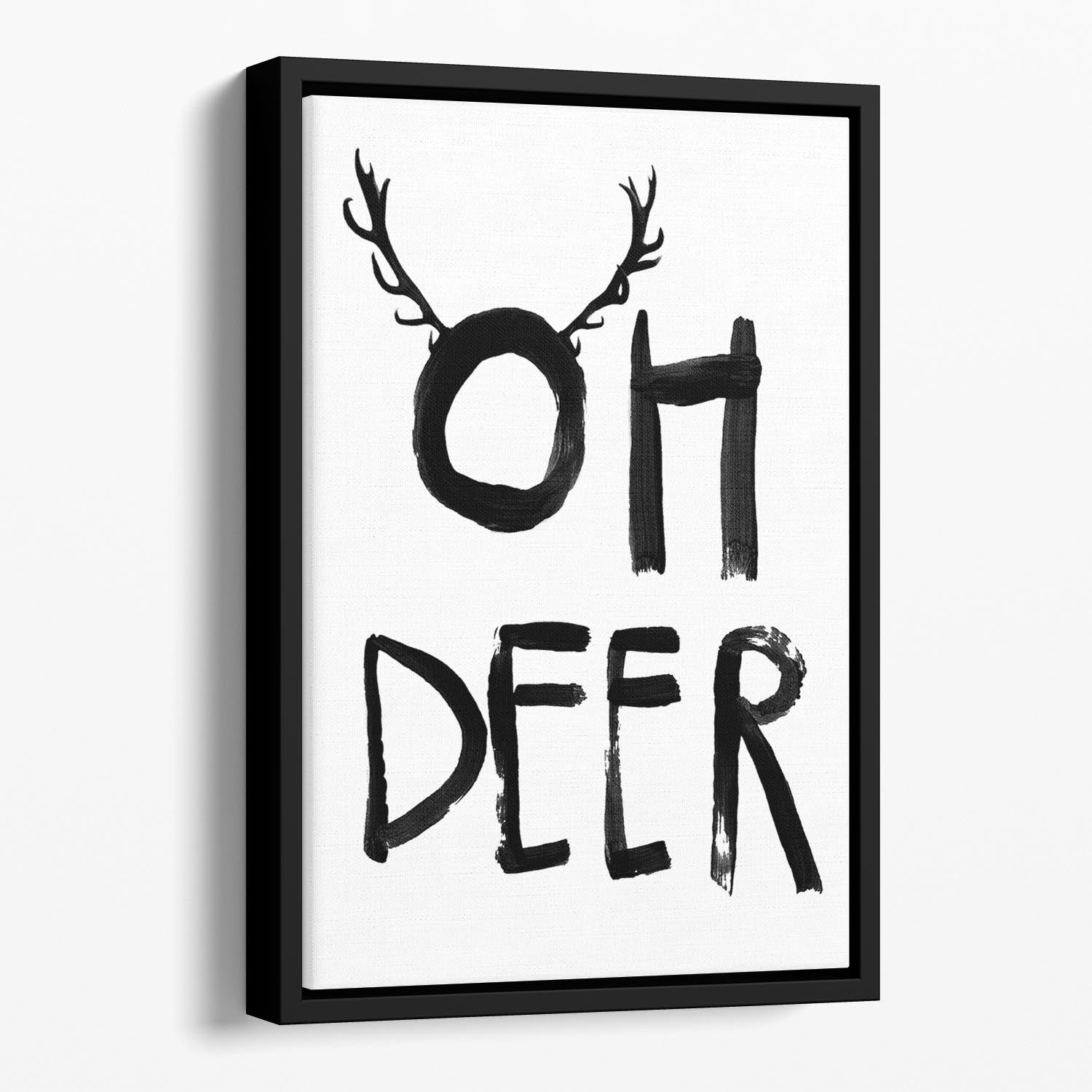 Oh Deer Floating Framed Canvas - 1x - 1