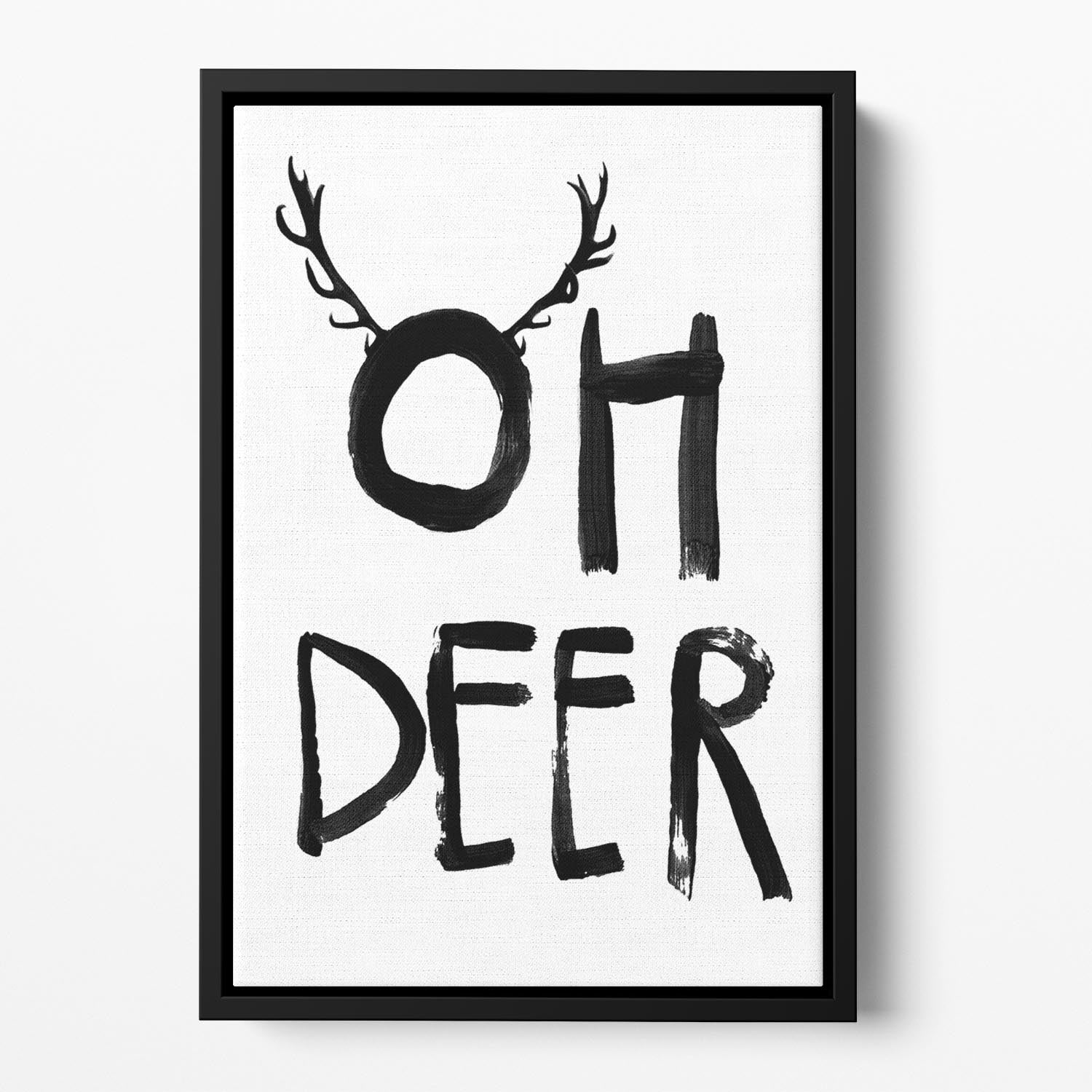 Oh Deer Floating Framed Canvas - 1x - 2