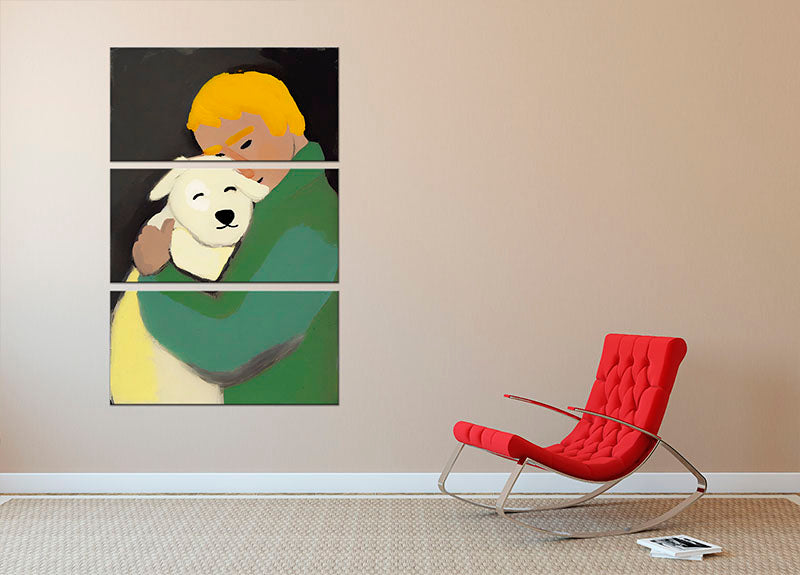 Oh My Dog 3 Split Panel Canvas Print - 1x - 2