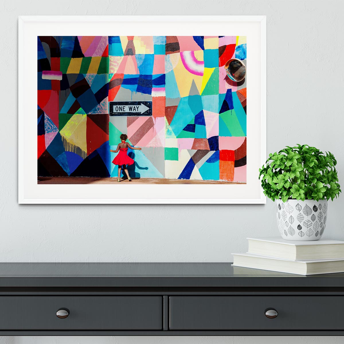 One way Framed Print - 1x - 5