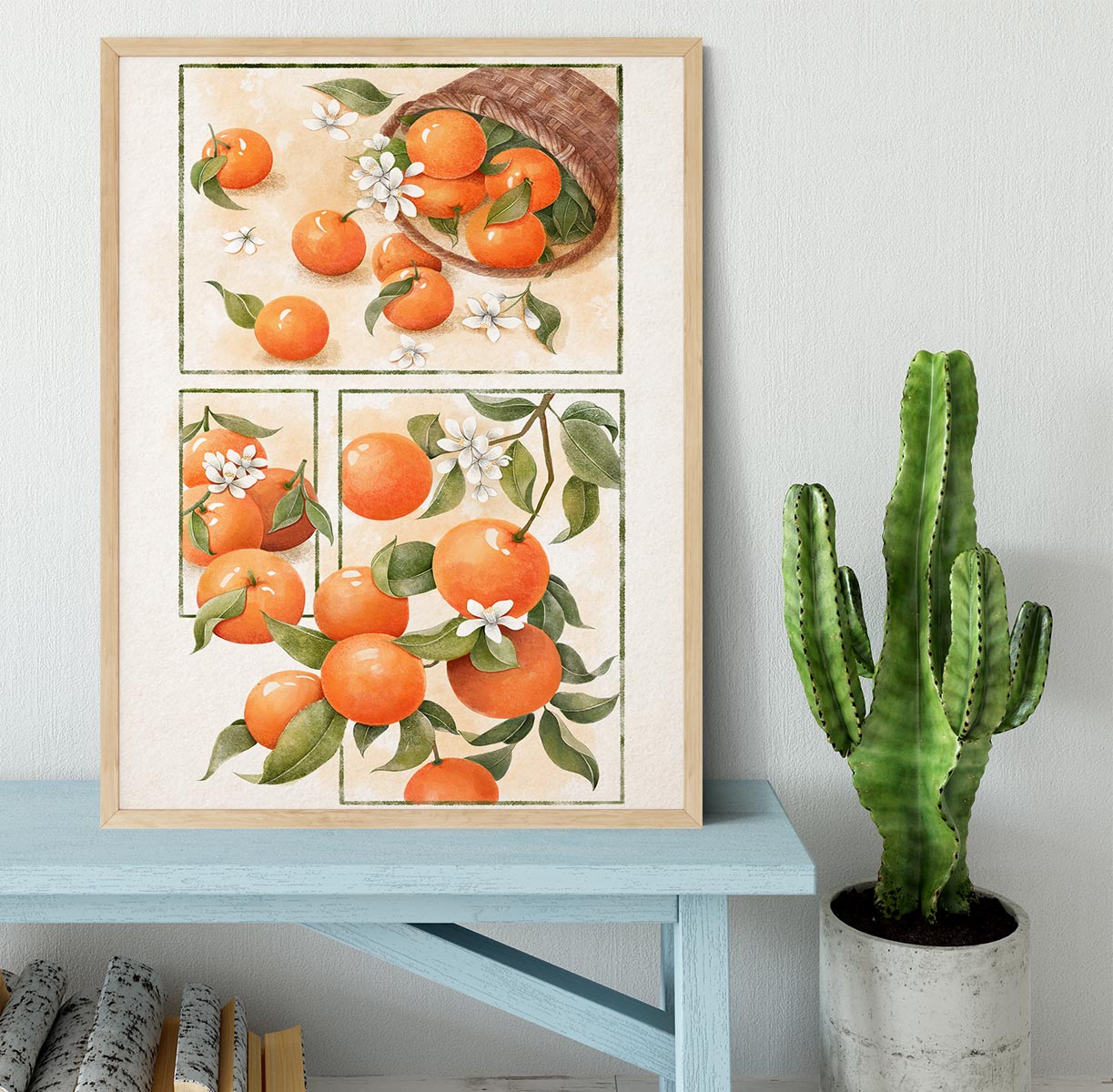 Orange Blossom Home Framed Print - Canvas Art Rocks - 4