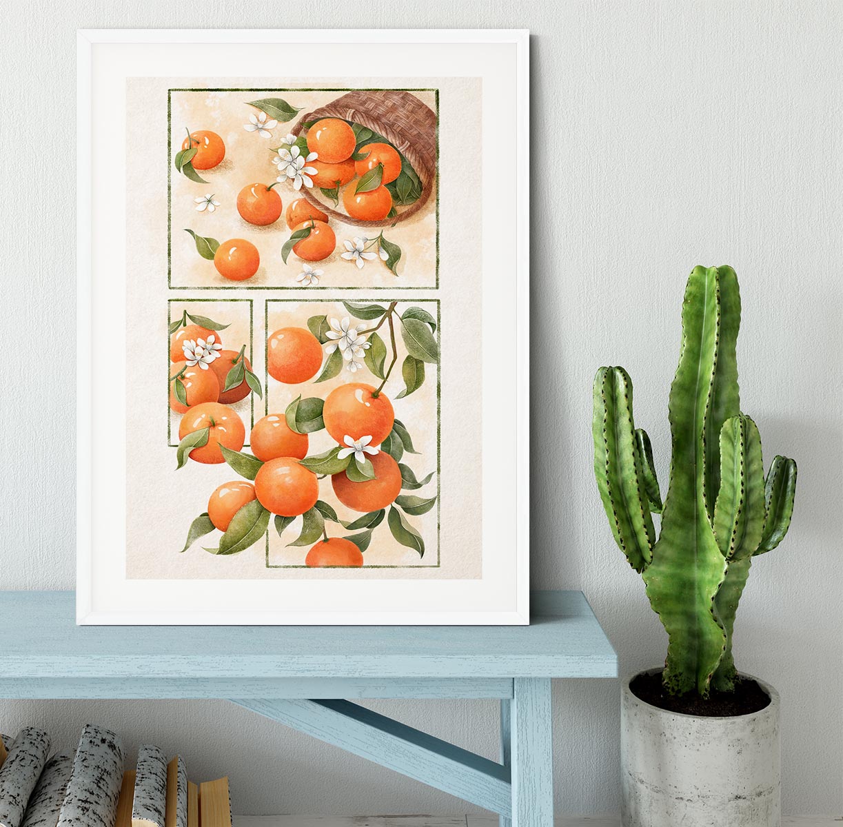 Orange Blossom Home Framed Print - Canvas Art Rocks - 5