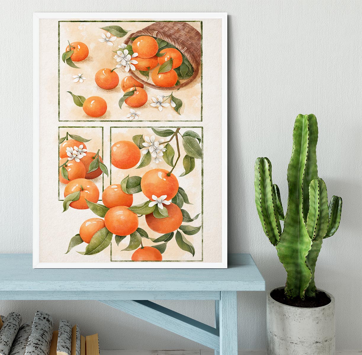 Orange Blossom Home Framed Print - Canvas Art Rocks -6