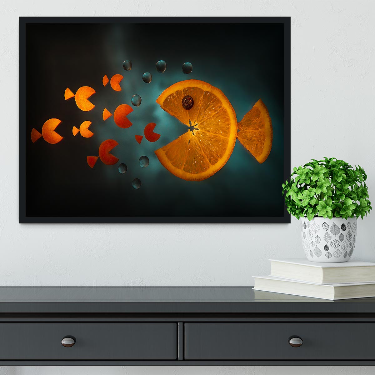 Orange fish Framed Print - 1x - 2