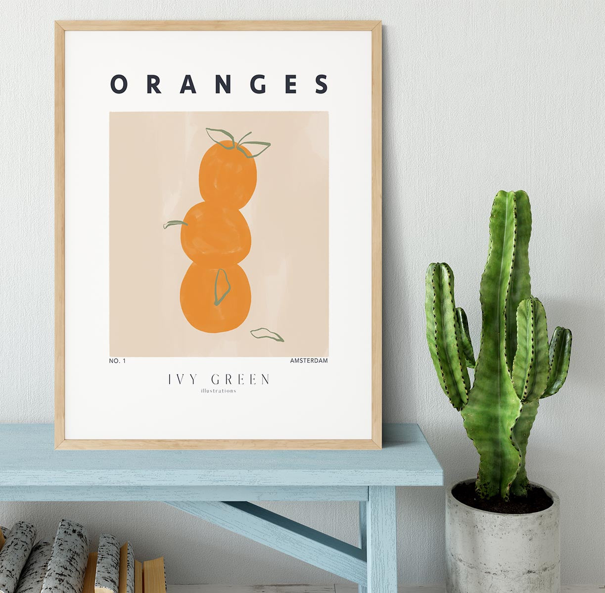 Oranges Framed Print - Canvas Art Rocks - 3