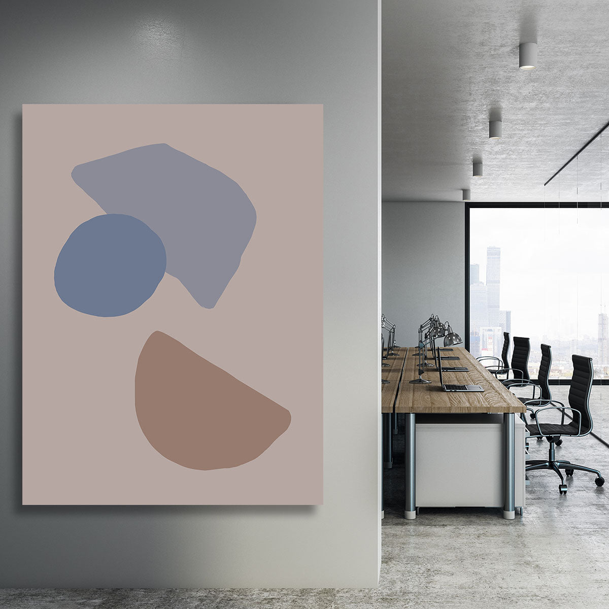 Organic Shapes Canvas Print or Poster - 1x - 3