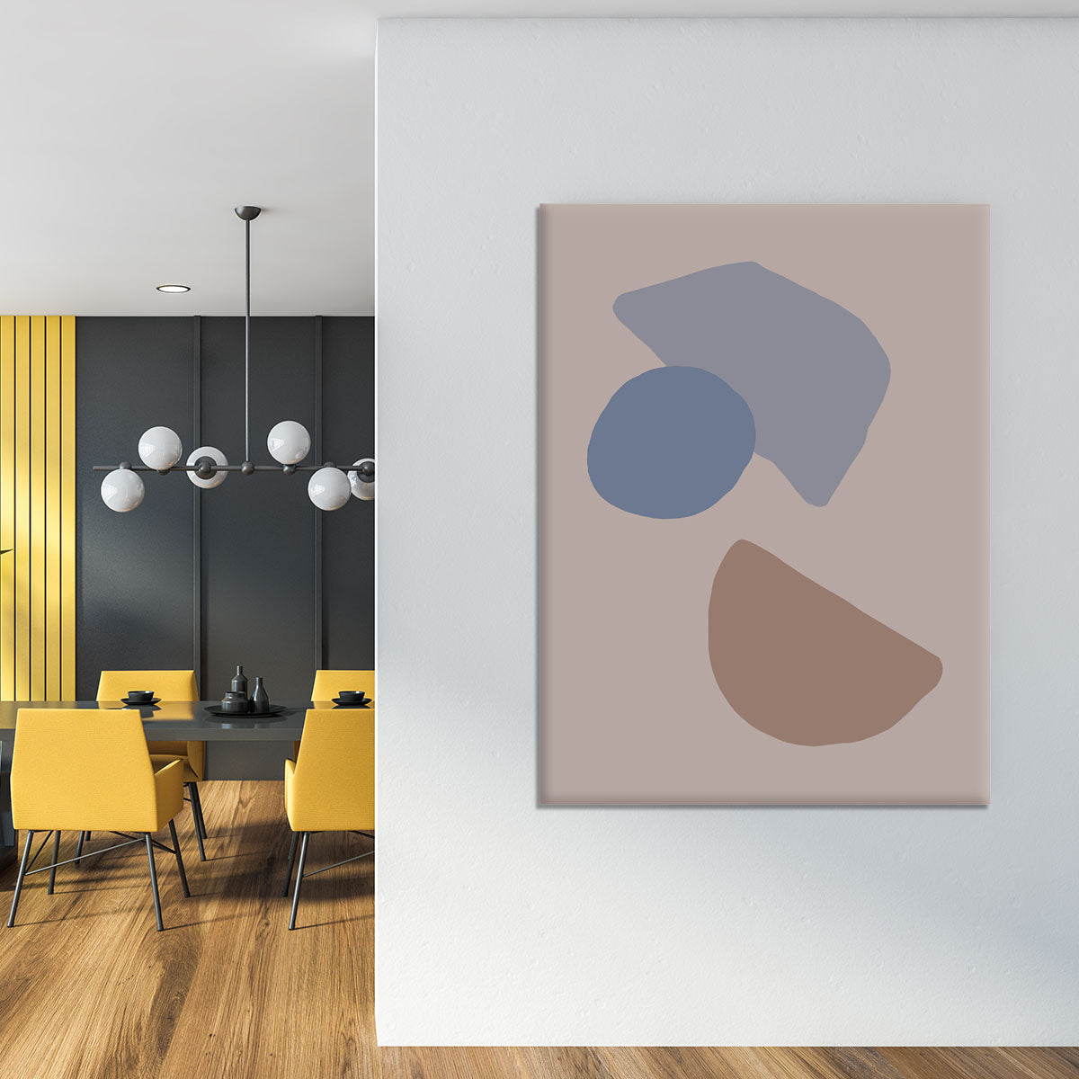 Organic Shapes Canvas Print or Poster - 1x - 4