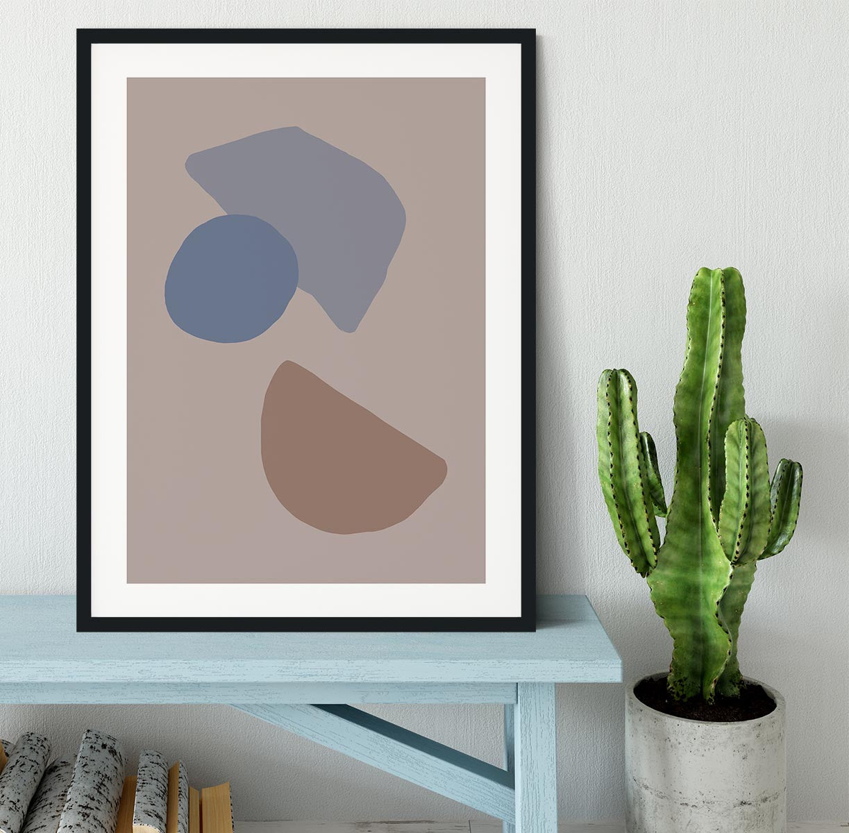 Organic Shapes Framed Print - 1x - 1