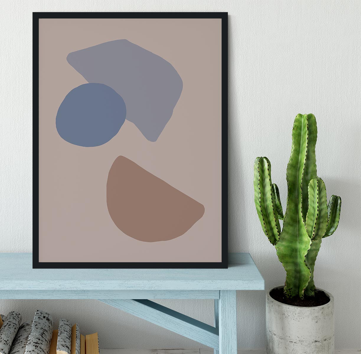 Organic Shapes Framed Print - 1x - 2