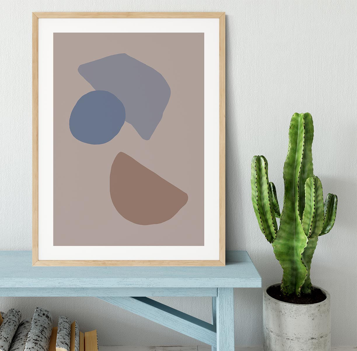 Organic Shapes Framed Print - 1x - 3