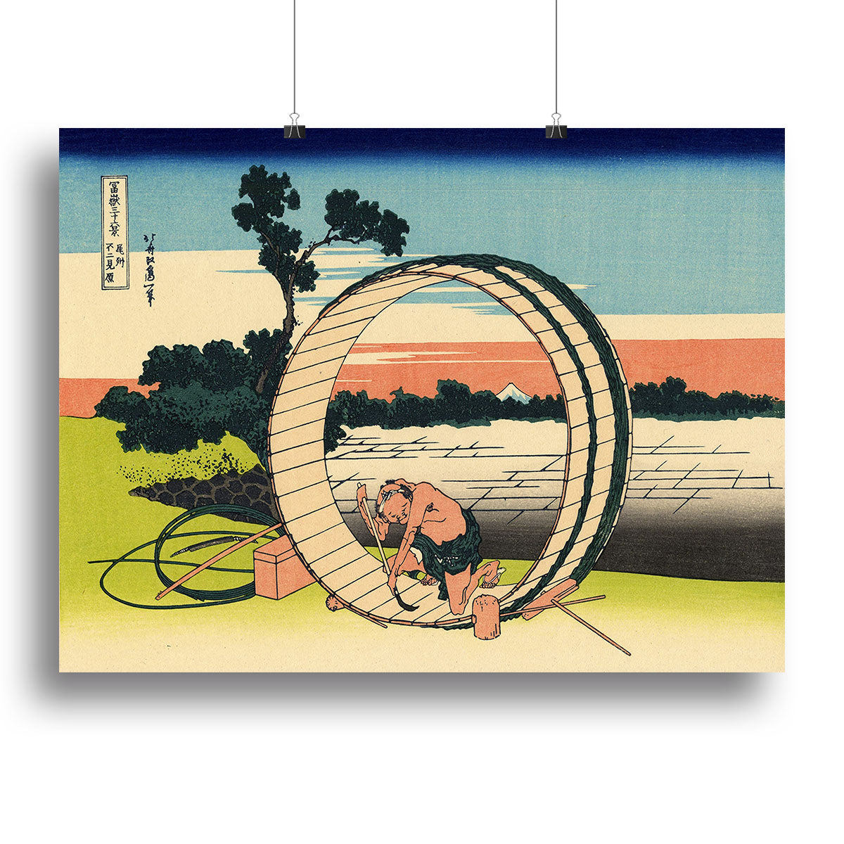 Owari province by Hokusai Poster - Unframed