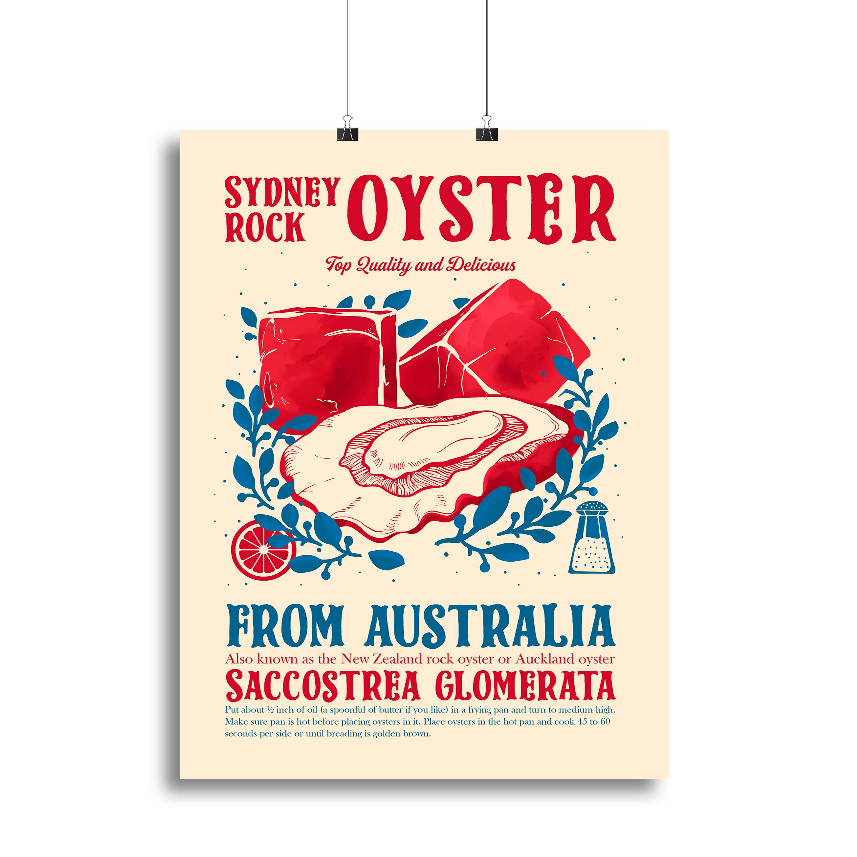 Oyster kitchen decor Canvas Print or Poster - Canvas Art Rocks - 2