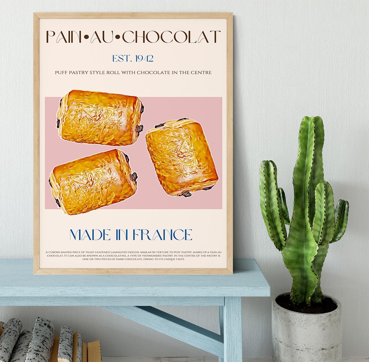 Pain Au Chocolat Print Framed Print - Canvas Art Rocks - 4