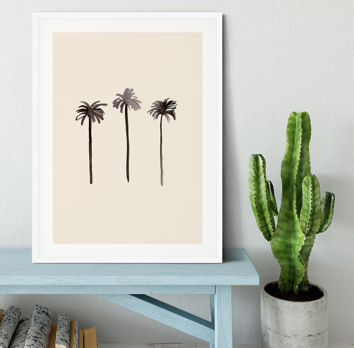 Palm Trees Ink Framed Print - 1x - 5