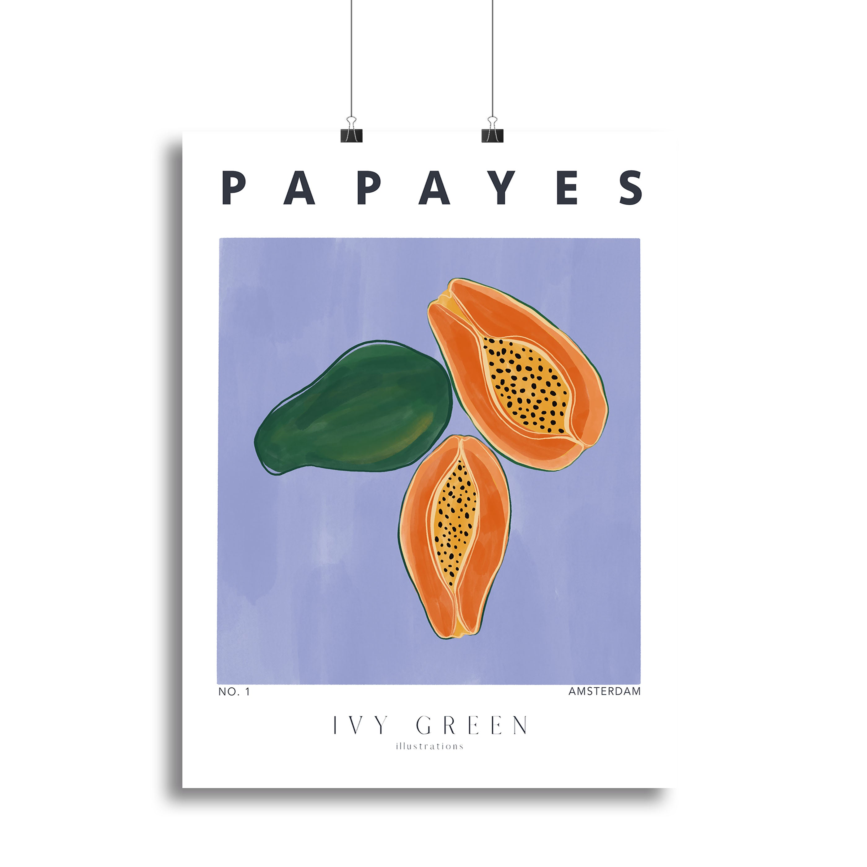 Papayes Canvas Print or Poster - Canvas Art Rocks - 2