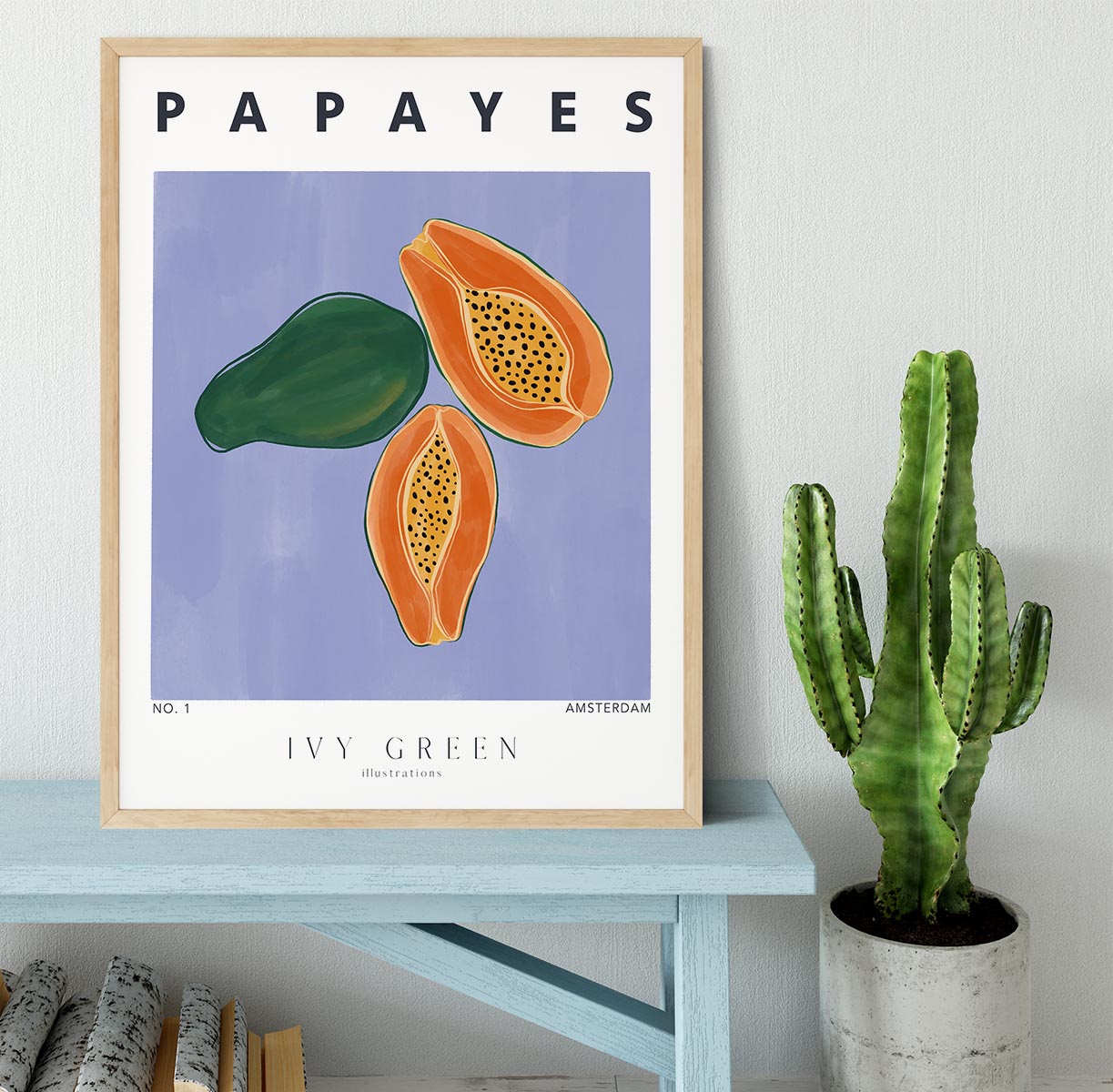 Papayes Framed Print - Canvas Art Rocks - 4