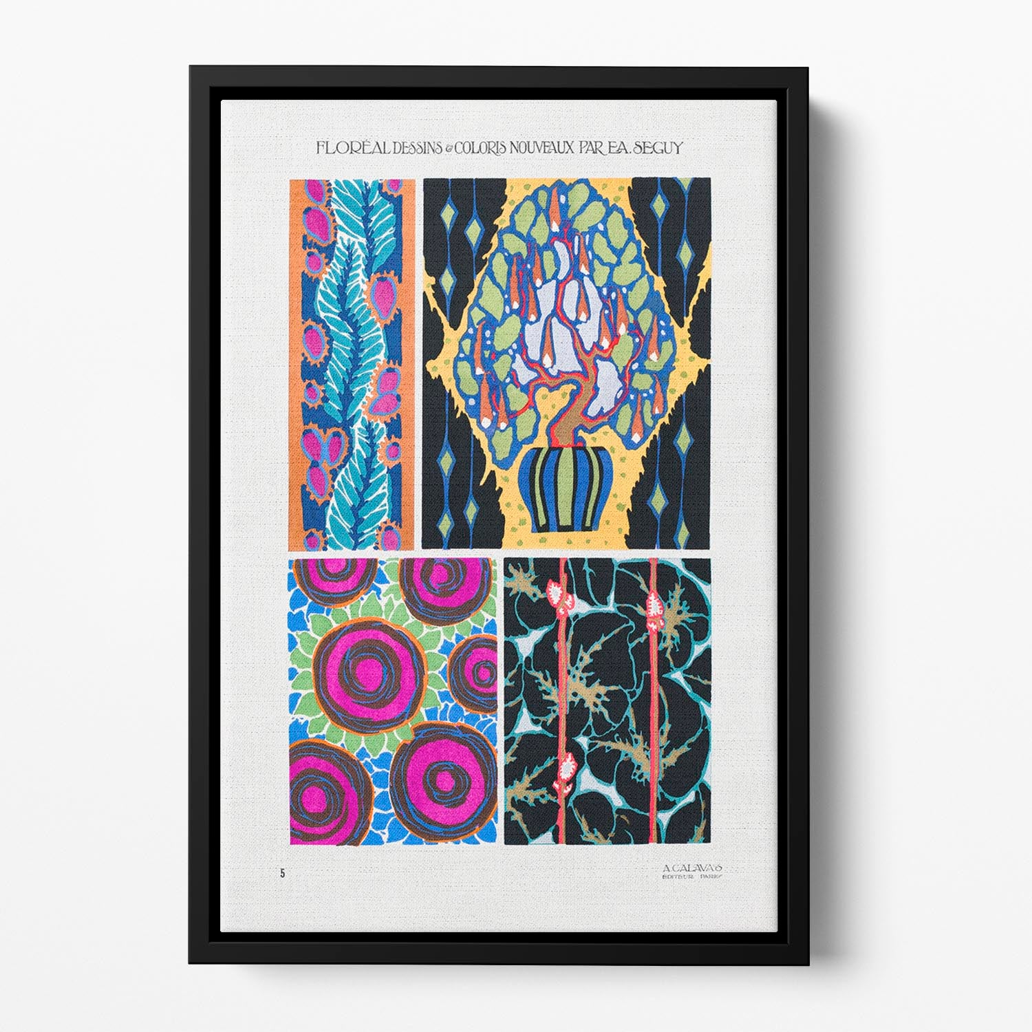 Pattern 05 Floating Framed Canvas - Canvas Art Rocks - 2