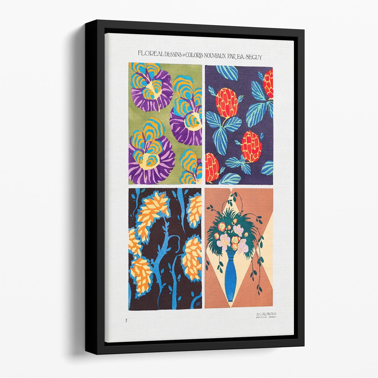 Pattern 07 Floating Framed Canvas - Canvas Art Rocks - 1