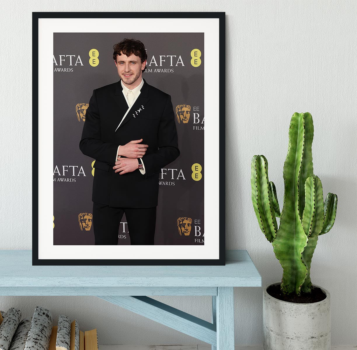 Paul Mescal at the Baftas Framed Print - Canvas Art Rocks - 1