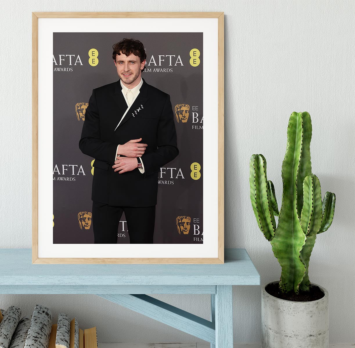 Paul Mescal at the Baftas Framed Print - Canvas Art Rocks - 3