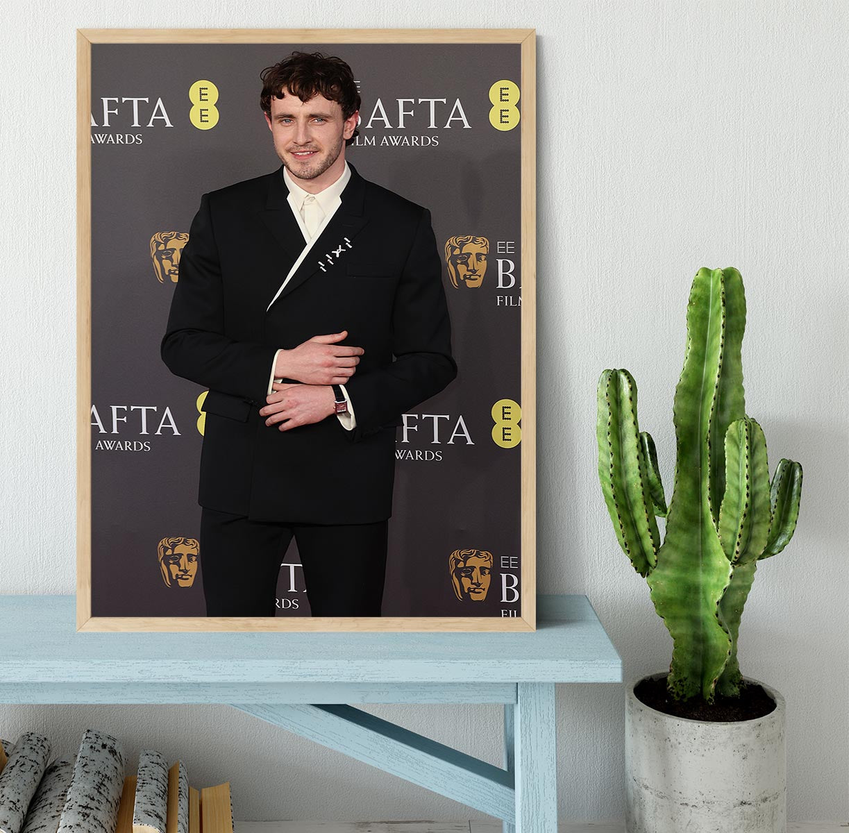 Paul Mescal at the Baftas Framed Print - Canvas Art Rocks - 4