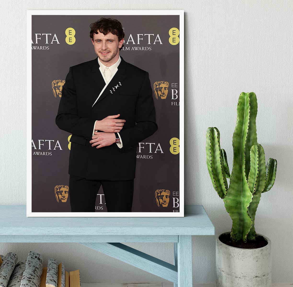 Paul Mescal at the Baftas Framed Print - Canvas Art Rocks -6