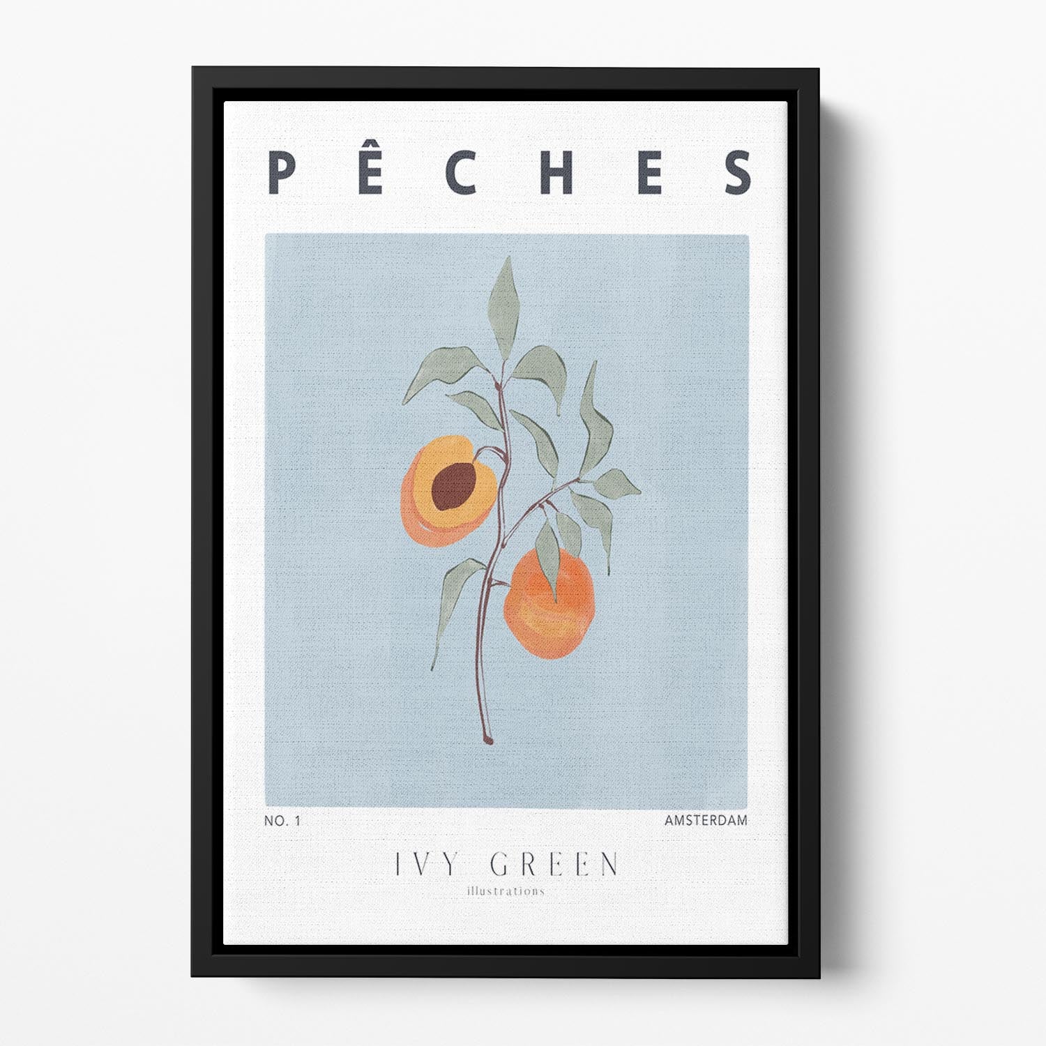 Peaches Floating Framed Canvas - Canvas Art Rocks - 2