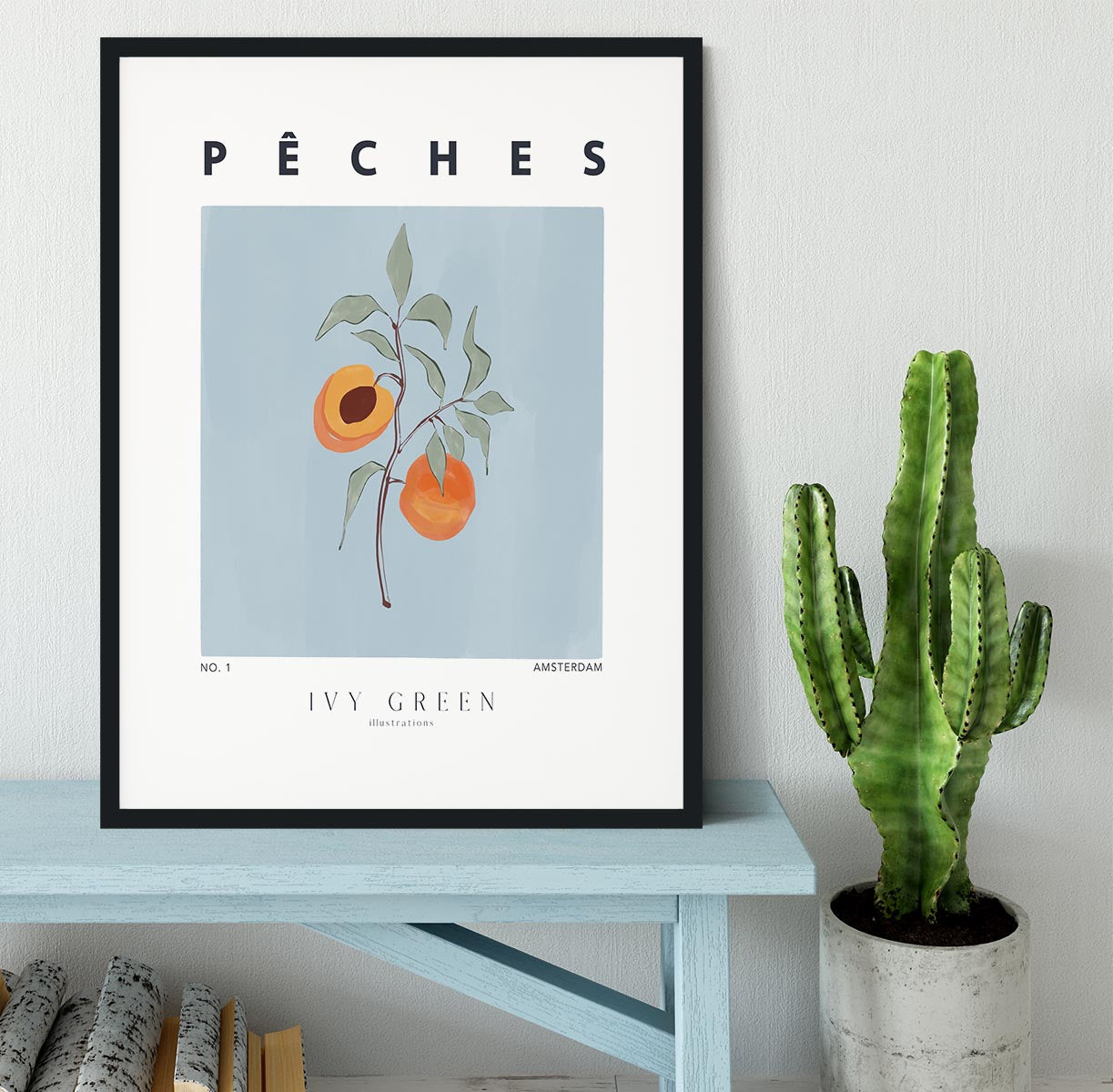 Peaches Framed Print - Canvas Art Rocks - 1