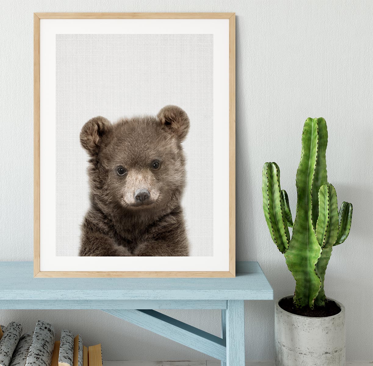 Peekaboo Baby Bear Framed Print - 1x - 3