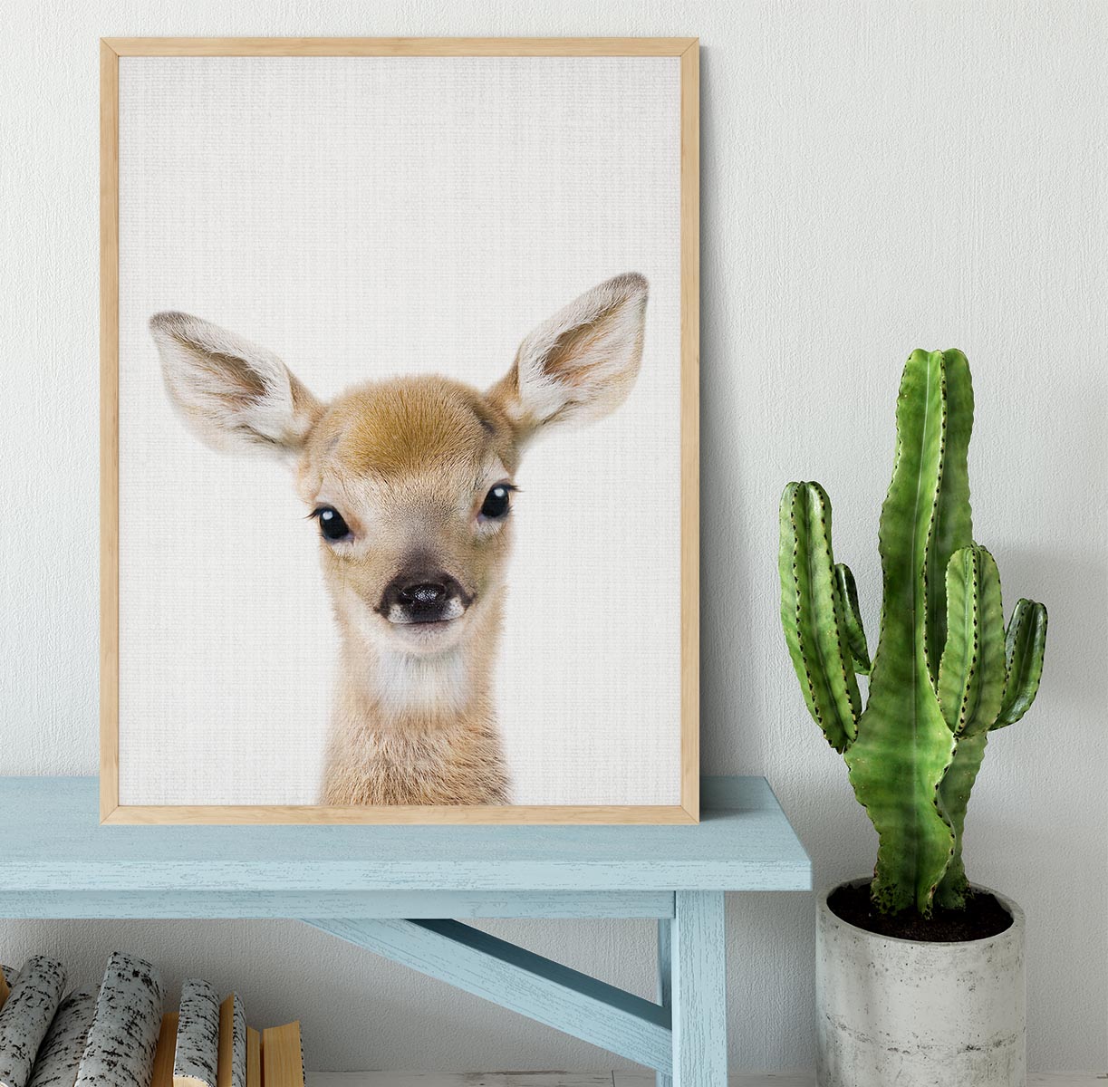 Peekaboo Baby Deer Framed Print - 1x - 4