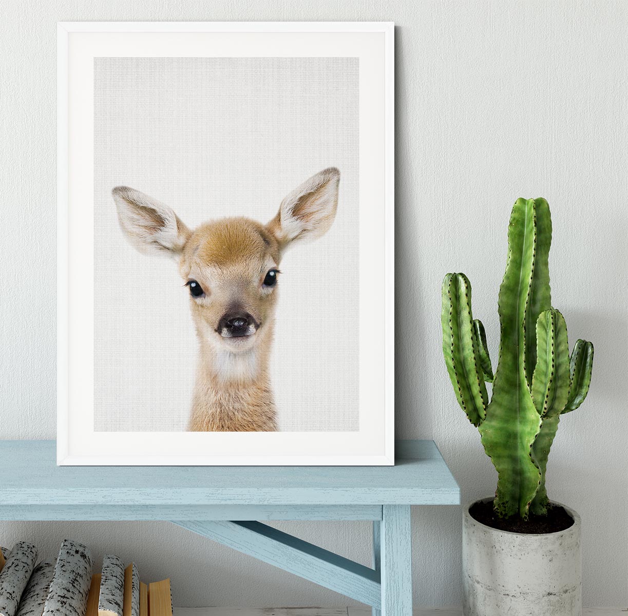 Peekaboo Baby Deer Framed Print - 1x - 5