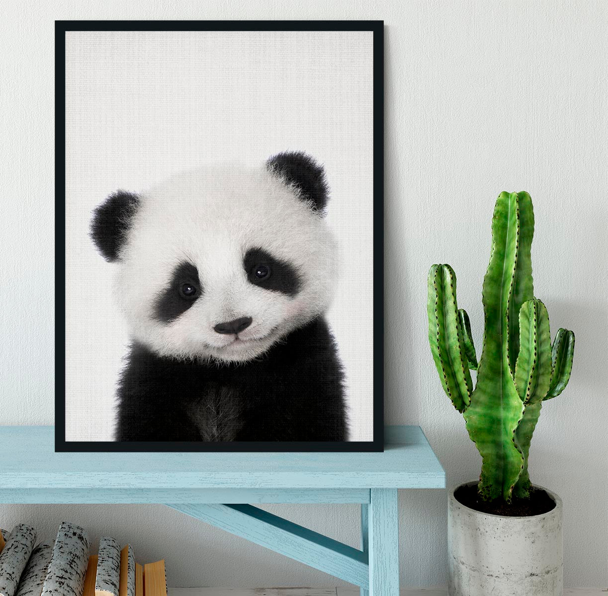 Peekaboo Baby Panda Framed Print - 1x - 2