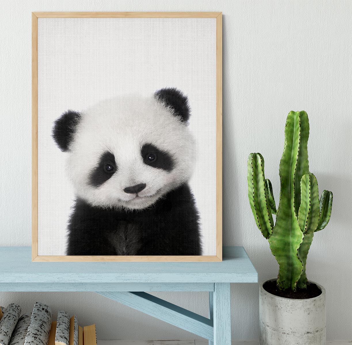 Peekaboo Baby Panda Framed Print - 1x - 4