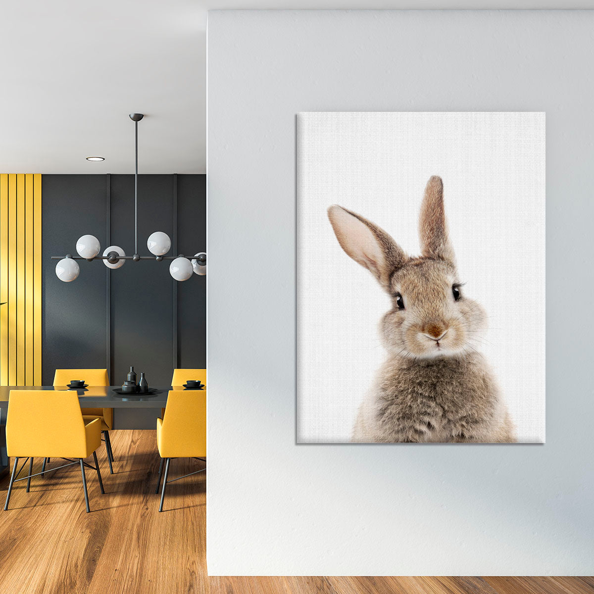 Peekaboo Bunny Canvas Print or Poster - 1x - 4