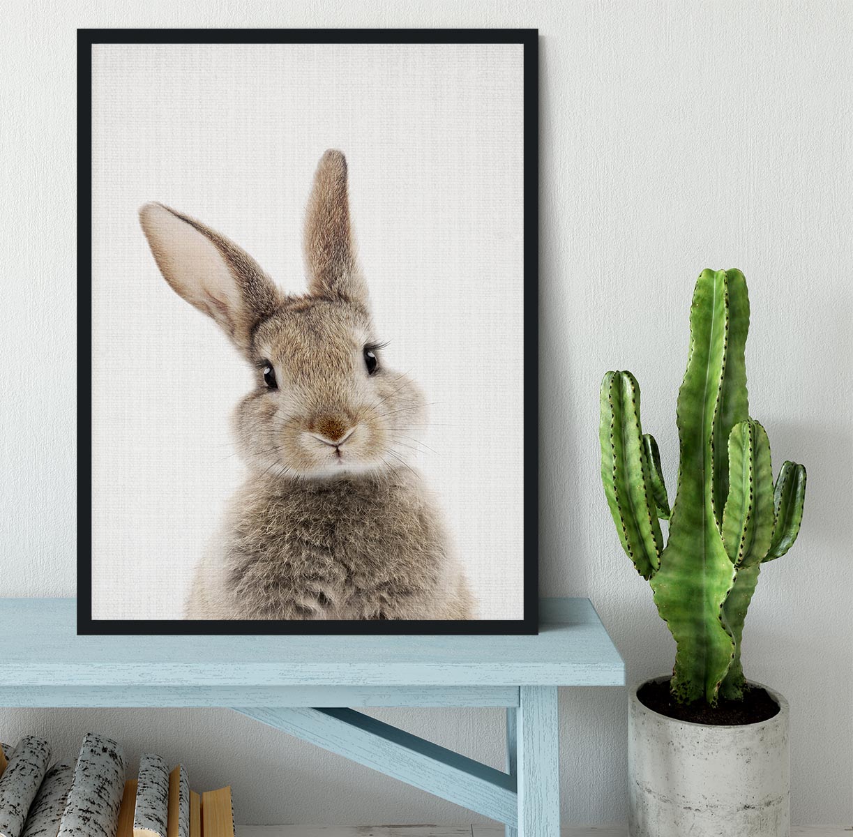 Peekaboo Bunny Framed Print - 1x - 2