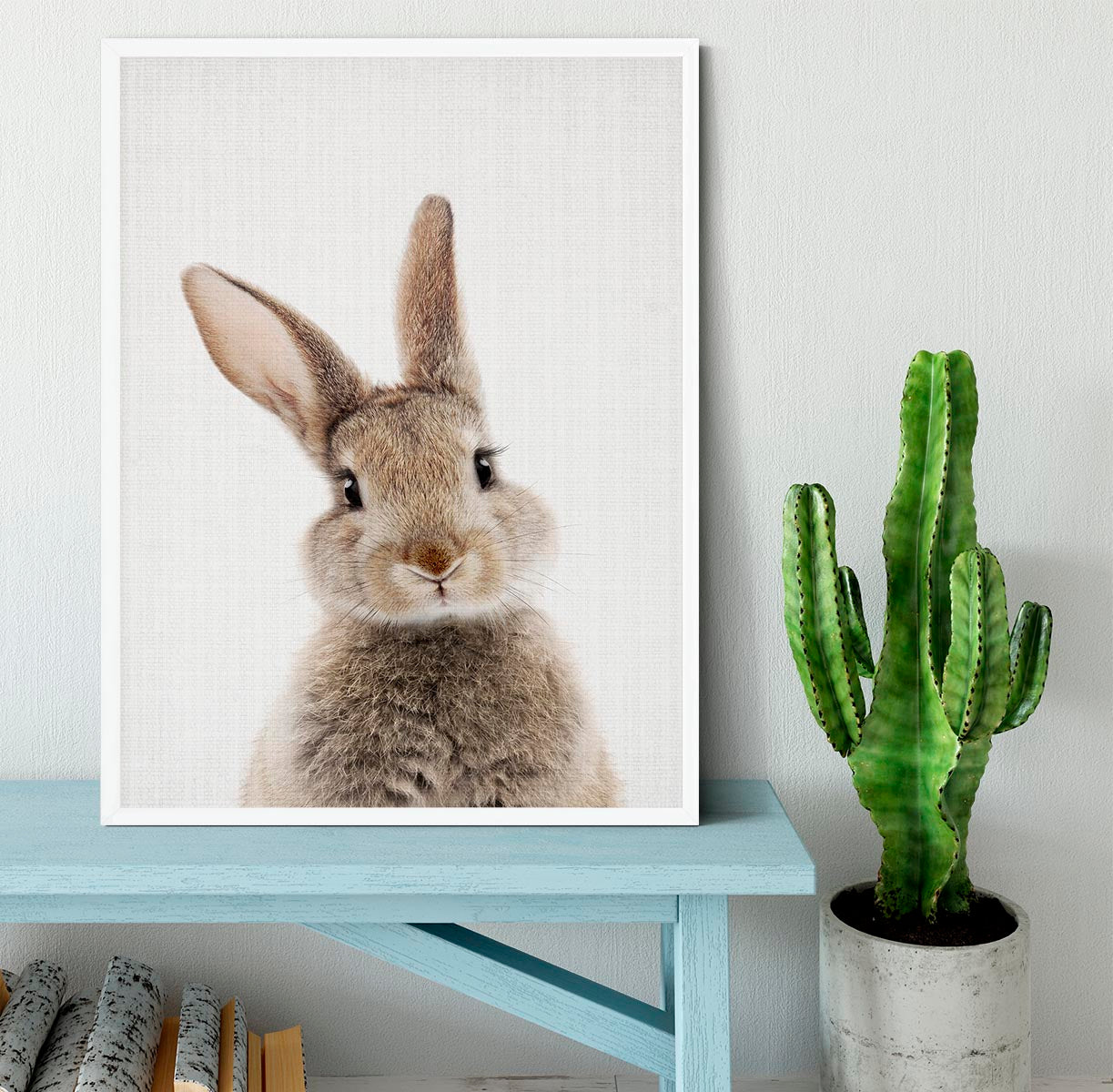 Peekaboo Bunny Framed Print - 1x -6